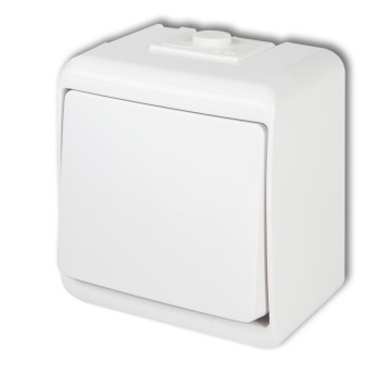 Łącznik jednobiegunowy biały JUNIOR