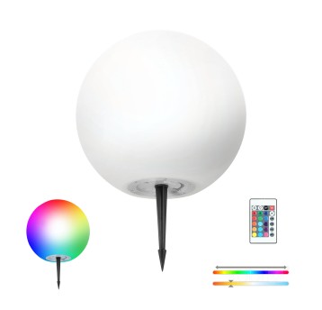 Lampa ogrodowa Solar LED GARDEN BALL 30cm 3000K+RGB Kobi Design
