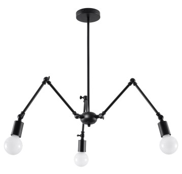 Lampa wisząca STARK 3 czarna