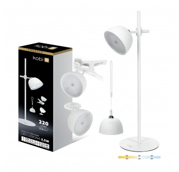 Lampka biurkowa LED LIZBONA 3,5W IP54 Biała Kobi Premium