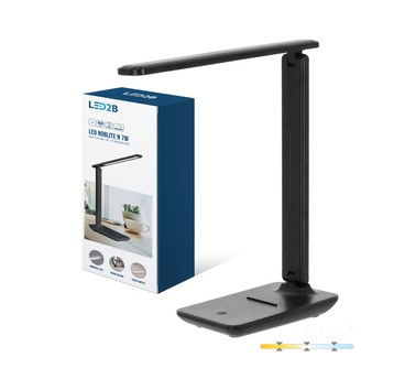 Lampka biurkowa LED NOBLITE N 7W 3CCT czarna LED2B