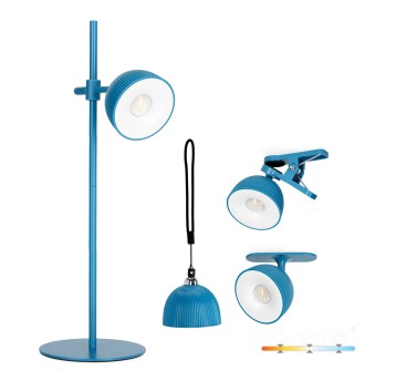 Lampka biurkowa LED ORBI 2,5W CCT niebieska Laitica