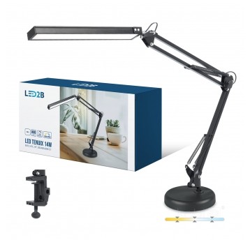 Lampka biurkowa LED TENUIX 14W 3CCT czarna LED2B