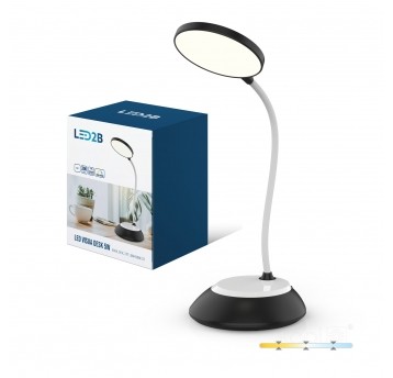 Lampka biurkowa LED VISUA DESK 5W czarna LED2B