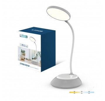 Lampka biurkowa LED VISUA DESK 5W szara LED2B