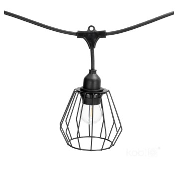 Lampshade for CRETE LS D1 black 5 pcs Kobi Design