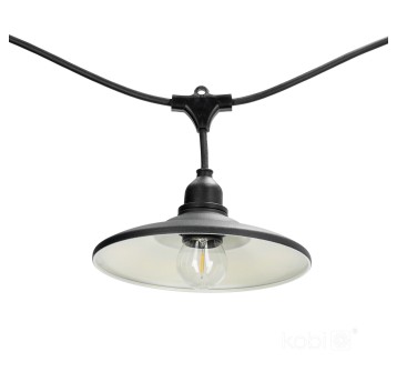 Lampshade for CRETE LS M2 black 5 pcs Kobi Design