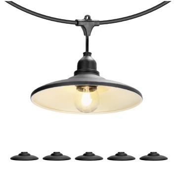 Lampshade for CRETE LS M2 black 5 pcs Kobi Design