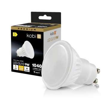 LED bulb GU10 9W 3000K Kobi Premium