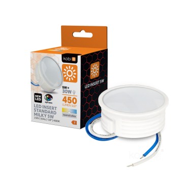 LED bulb INSERT 5W 4000K milky Kobi