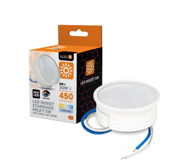 LED bulb INSERT 5W 6000K milky Kobi