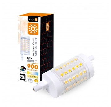 LED bulb J78 8W R7S 3000K Kobi