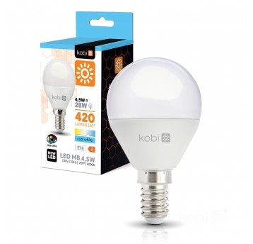 LED bulb MB 4,5W E14 6000K Kobi