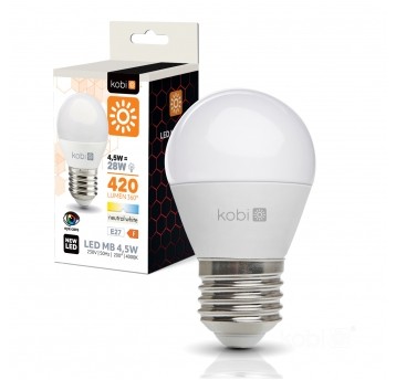 LED bulb MB 4,5W E27 4000K Kobi
