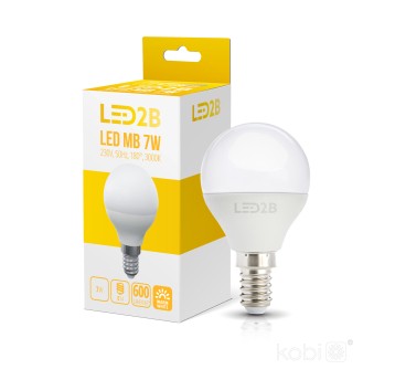 LED bulb MB 7W E14 3000K LED2B