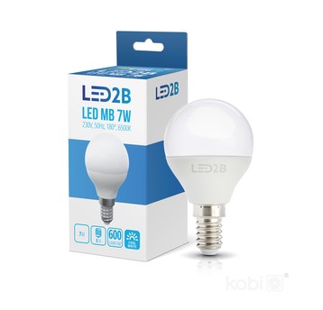 LED bulb MB 7W E14 6000K LED2B