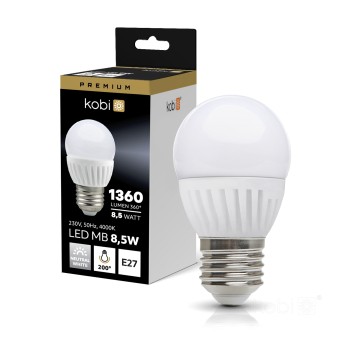 LED bulb MB 8,5W E27 4000K Kobi Premium