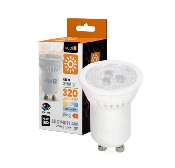 LED bulb MR11 4W GU10 6000K Kobi