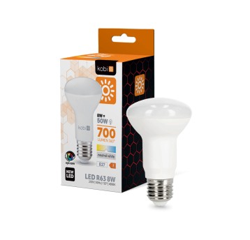 LED bulb R63 8W E27 4000K Kobi