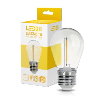 LED bulb ST45 1W E27 2700K LED2B