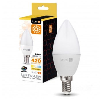 LED bulb SW 4,5W E14 3000K Kobi