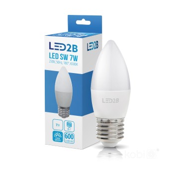 LED bulb SW 7W E27 6000K LED2B