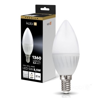 LED bulb SW 8,5W E14 4000K Kobi Premium