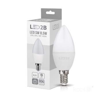 LED bulb SW 8.5W E14 4000K LED2B