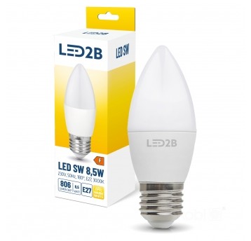 LED bulb SW 8.5W E27 3000K LED2B