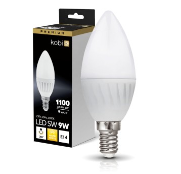 LED bulb SW 9W E14 3000K Kobi Premium