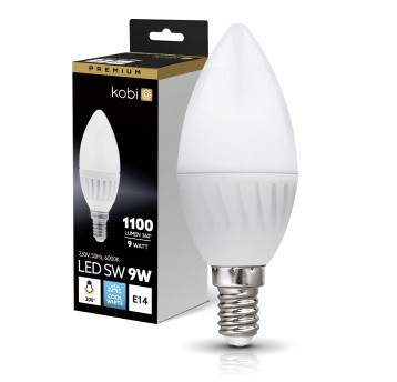 LED bulb SW 9W E14 6000K Kobi Premium