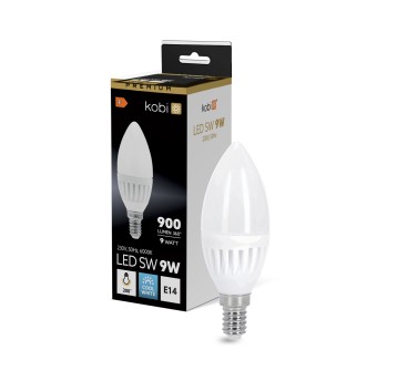 LED bulb SW 9W E14 6000K Kobi Premium