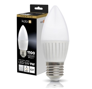 LED bulb SW 9W E27 4000K Kobi Premium