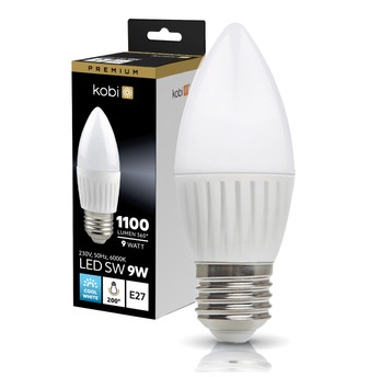 LED bulb SW 9W E27 6000K Kobi Premium