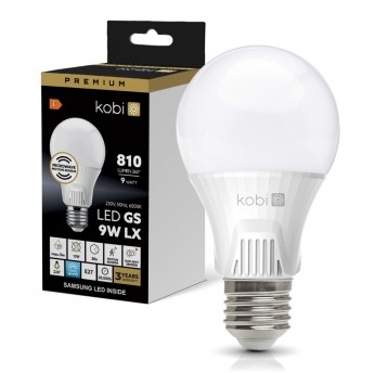 LED bulb with motion sensor GS 9W E27 6500K LX Kobi Premium