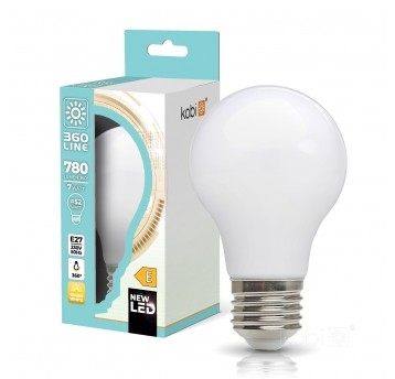 LED filament bulb FGS 7W E27 3000K milky Kobi