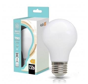 LED filament bulb FGS 7W E27 4000K milky Kobi