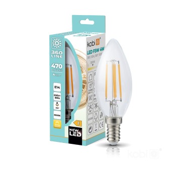 LED filament bulb FSW E14 4W 3000K Kobi 360 Line