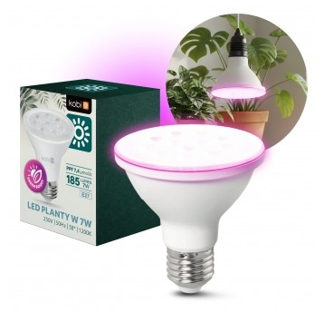 LED grow bulb LED PLANTY B E27 7W E27 1200K White Kobi Design