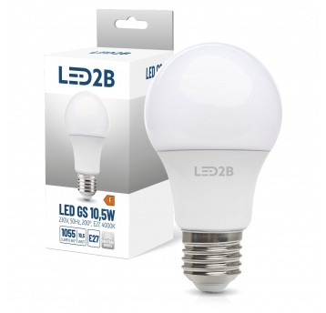LED GS bulb 10,5W E27 4000K LED2B