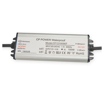 Moduł zasilacza wodoodporny 12V 120W 10,0A IP67