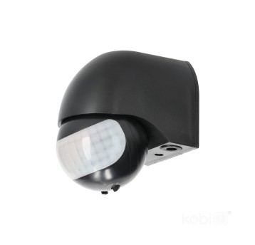 Motion sensor LX40 IP44 180° PIR black Kobi Premium