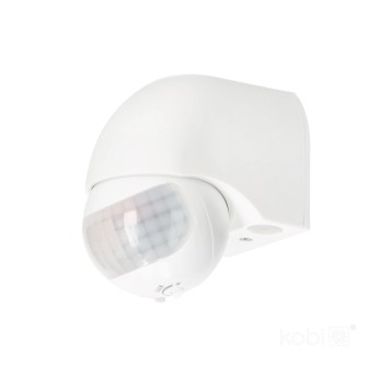 Motion sensor LX40 IP44 180° PIR white Kobi Premium