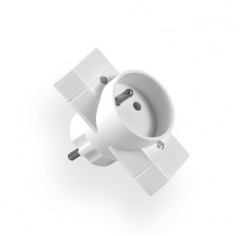 Multi-socket splitter 1s/with grounding + 2s/without grounding white Elgotech