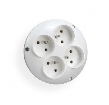 Multi-socket splitter 4s/with grounding white Elgotech