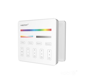 Naścienny panel sterujący 4 strefowy RGB/RGBCCT/CCT MIBOXER B4