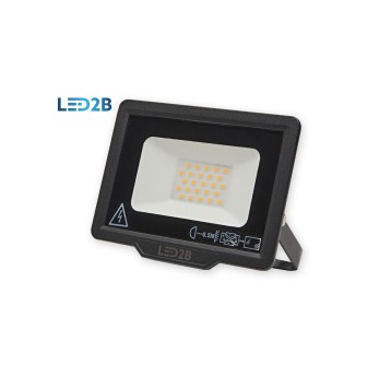 Naświetlacz LED MH 20W 3000K IP65 czarny LED2B