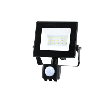 Naświetlacz z czujnikiem ruchu LED MHC 10W 6500K IP44 czarny LED2B RED