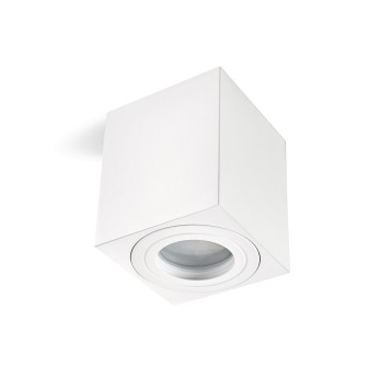 Oprawa do nabudowania AQUARIUS 1xGU10 kwadrat IP44 biały Kobi