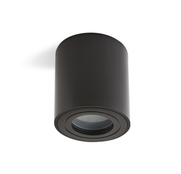 Oprawa do nabudowania AQUARIUS 1xGU10 okrągły IP44 czarny Kobi